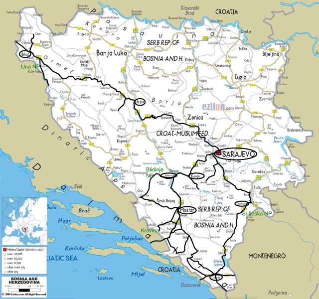 Bosnia-and-Herzegovina-road met notities